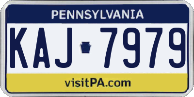 PA license plate KAJ7979