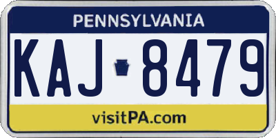 PA license plate KAJ8479