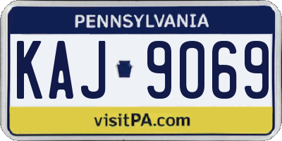 PA license plate KAJ9069