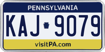 PA license plate KAJ9079