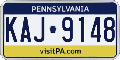 PA license plate KAJ9148