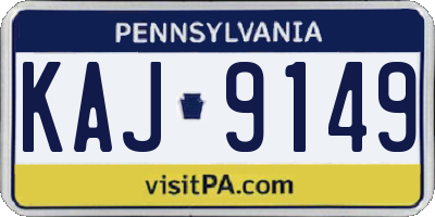 PA license plate KAJ9149