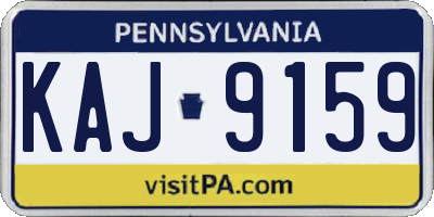 PA license plate KAJ9159