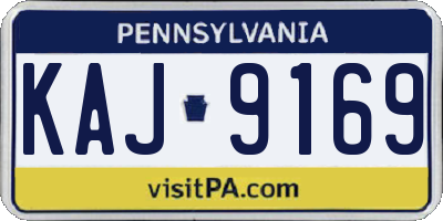 PA license plate KAJ9169