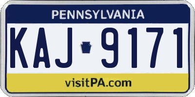 PA license plate KAJ9171