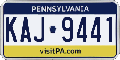 PA license plate KAJ9441