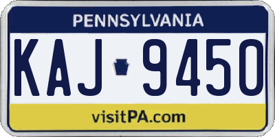 PA license plate KAJ9450
