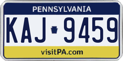 PA license plate KAJ9459