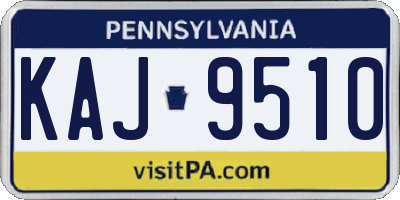 PA license plate KAJ9510