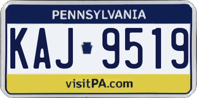 PA license plate KAJ9519