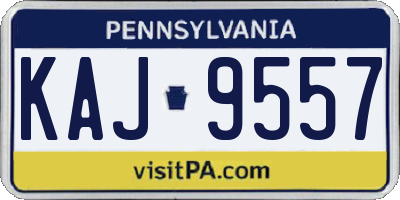 PA license plate KAJ9557