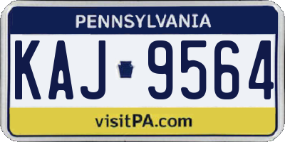 PA license plate KAJ9564