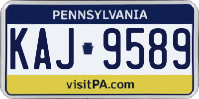 PA license plate KAJ9589