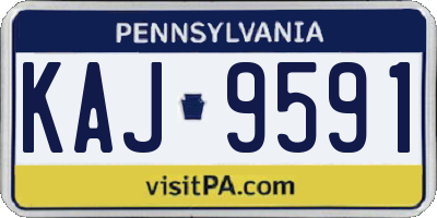 PA license plate KAJ9591