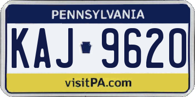 PA license plate KAJ9620