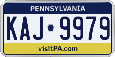 PA license plate KAJ9979