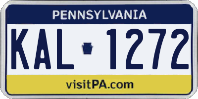 PA license plate KAL1272
