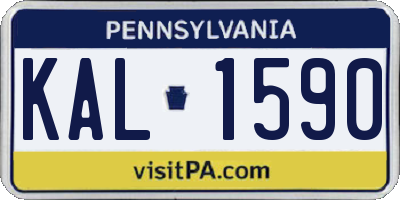 PA license plate KAL1590
