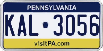 PA license plate KAL3056
