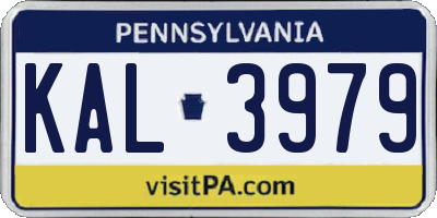 PA license plate KAL3979