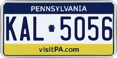 PA license plate KAL5056