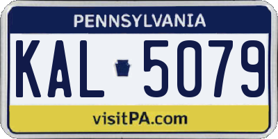 PA license plate KAL5079