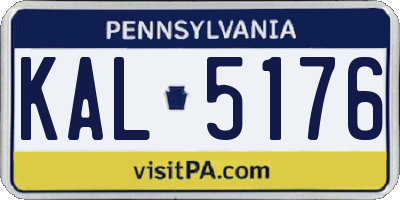 PA license plate KAL5176