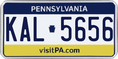 PA license plate KAL5656