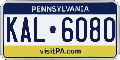 PA license plate KAL6080