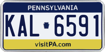 PA license plate KAL6591