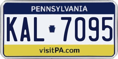 PA license plate KAL7095