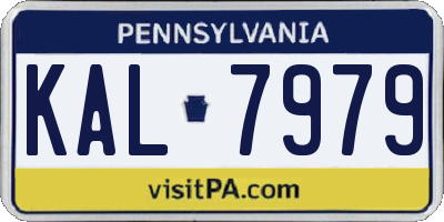 PA license plate KAL7979