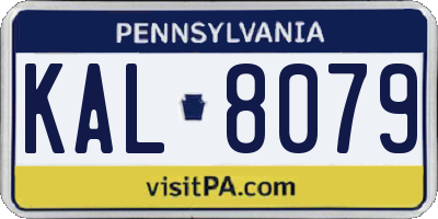 PA license plate KAL8079