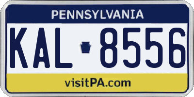PA license plate KAL8556