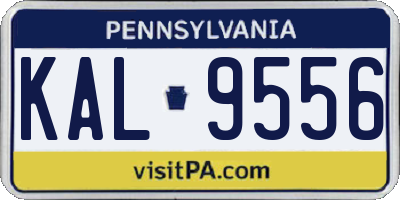 PA license plate KAL9556