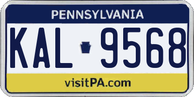 PA license plate KAL9568