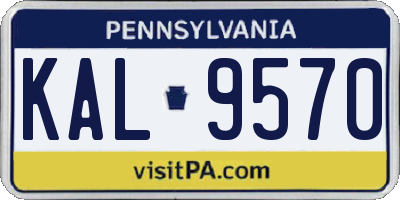 PA license plate KAL9570