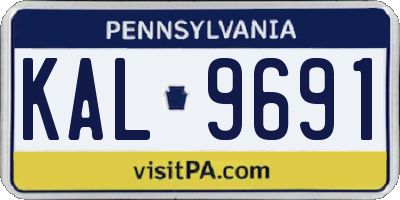PA license plate KAL9691