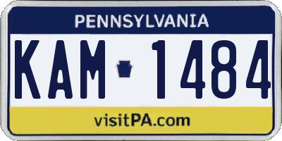 PA license plate KAM1484