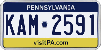 PA license plate KAM2591