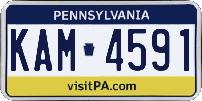 PA license plate KAM4591