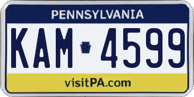 PA license plate KAM4599