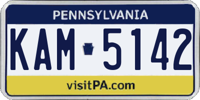 PA license plate KAM5142
