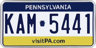 PA license plate KAM5441