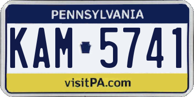 PA license plate KAM5741