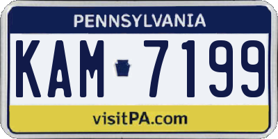 PA license plate KAM7199