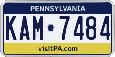PA license plate KAM7484