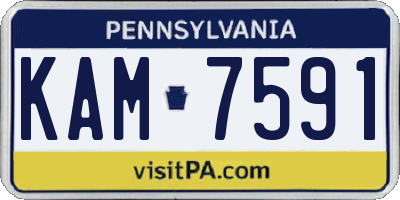 PA license plate KAM7591