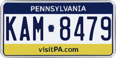 PA license plate KAM8479