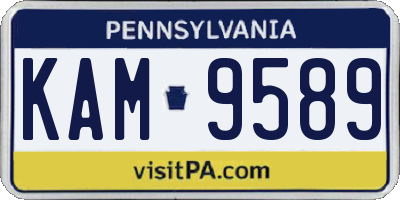PA license plate KAM9589